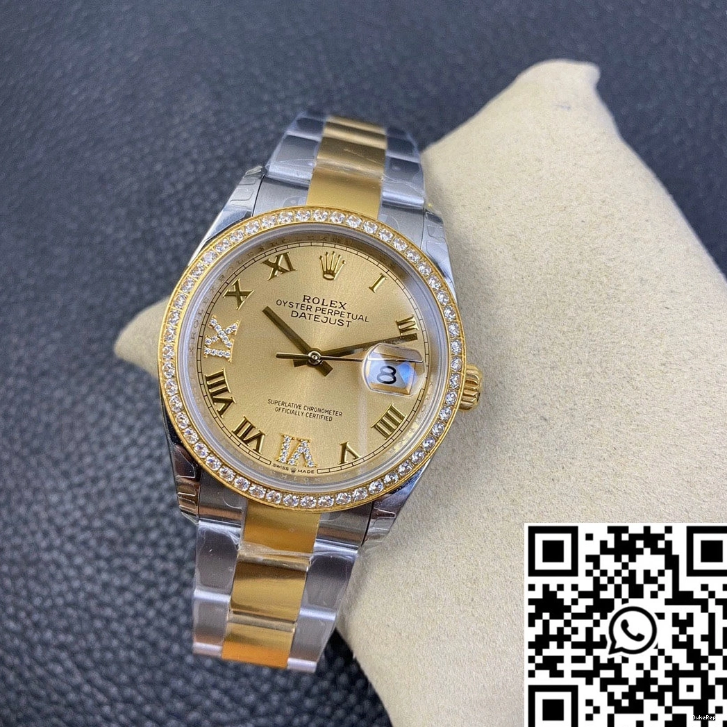 Rolex Datejust 126283 Factory Diamond Gold Dial EW 0720